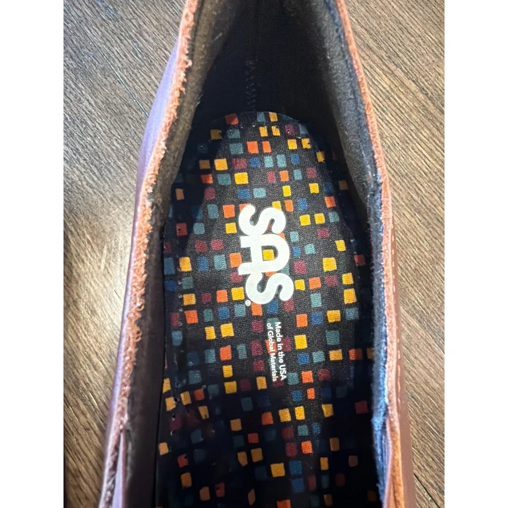 SAS Shoes Brown Leather Slip On Loafers Mens Comfort Triad Walkers Size‎ 12